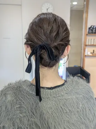 ロング 顔周りカット/お呼ば れヘア/レイヤーのヘアスタイル