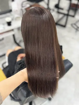 ロング カラー 赤み無し柔らかカラー 【梅田】madokaのヘアスタイル