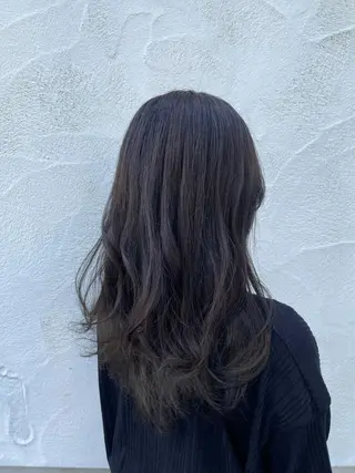 セミロング カラー 髪質改善・縮毛矯正 💎ASUKAのヘアスタイル