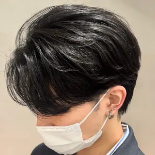 ミディアム パーマ ヘアアレンジ メンズ fifth 石川 凪のヘアスタイル