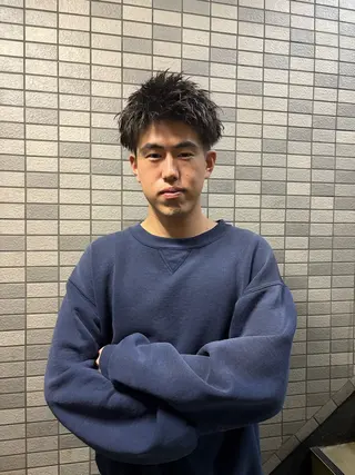 ショート パーマ メンズ 💈メンズ短髪特化 ✂︎伊藤大輝💈のヘアスタイル
