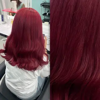 ロング カラー 履歴修正屋さん／ ブロンド／ホワイトのヘアスタイル