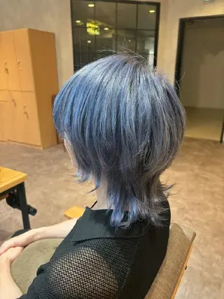 メンズ カラー ショート レイヤー/透けカラー ✨KANAのヘアスタイル
