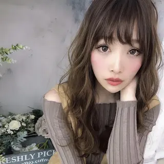 ロング パーマ カラー 【N°deseo】 吉祥寺のヘアスタイル