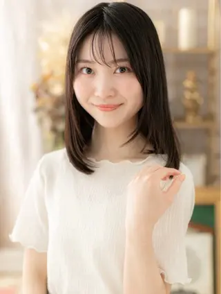 セミロング カラー 艶髪カラー🤍ྀི 強矢 美紗希🩷ྀིのヘアスタイル