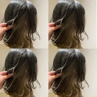 ミディアム カラー ヘアアレンジ 🦋レイヤー特化/ 羽エク/ナツミ🦋のヘアスタイル