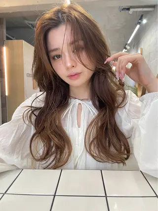 セミロング カラー 🤎𝐌𝐚𝐨⌇ お悩み解決美容師🤎のヘアスタイル