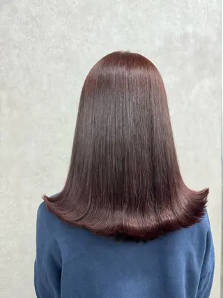 ミディアム 🍎暖色カラーで大人 可愛く🍒齋藤すみれのヘアスタイル