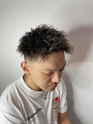 ショート パーマ メンズ 【men's Lapis横浜】海人のヘアスタイル