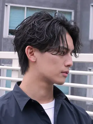 ショート パーマ メンズ メンズパーマ特化🔥 りょうのヘアスタイル