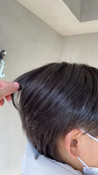 ショート 新宿/韓国ヘア/ 髪質改善ストレートのヘアスタイル