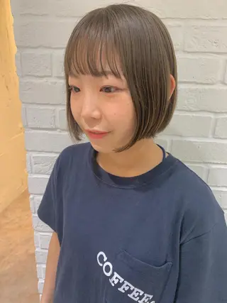ショート カラー シノザキ/薬院/ボブ /ショート/髪質改善のヘアスタイル