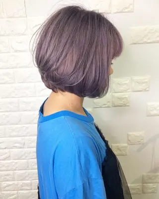 ショート カラー 横浜ブリーチムラ直し ハイトーン/ブリーチのヘアスタイル