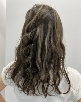 ロング カラー パーマ ヘアアレンジ キッズ ネイル マツエク・マツパ ★ 里奈★のヘアスタイル