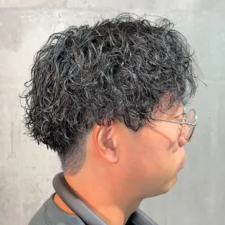 ショート パーマ ヘアアレンジ メンズ MENIN メンズ サロン　望月　涼太のヘアスタイル