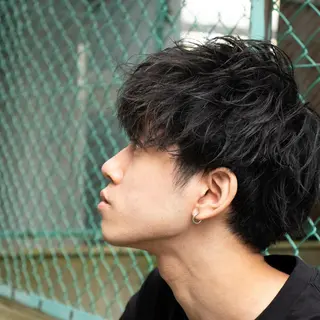 ショート カラー メンズ メンズ特化LIBER 石川玲央のヘアスタイル