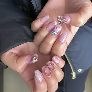ネイル パラあり！フィルイン 美フォルムのネイルデザイン