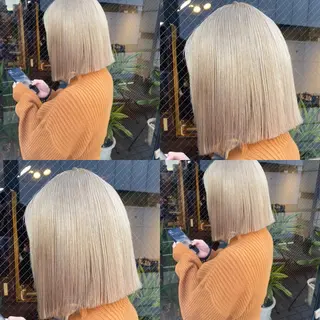 セミロング カラー 🧡色落ちまで2度綺 麗なカラー🧡ヨシキのヘアスタイル