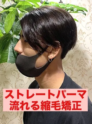 ショート パーマ メンズ メンズパーマ&メンズ 縮毛矯正/平野/渋谷のヘアスタイル