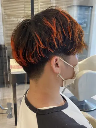 ショート カラー メンズ メンズパーマ/ メンズカット/タクヤのヘアスタイル