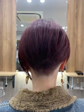 ショート カラー hair salon mementoのヘアスタイル