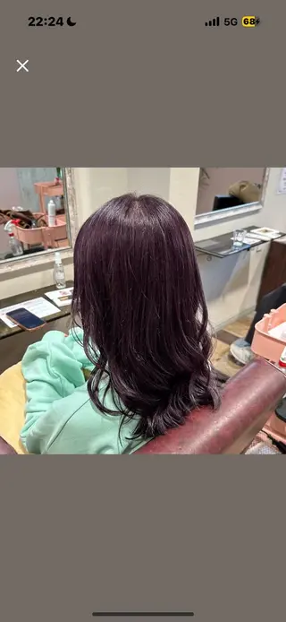 セミロング カラー 柔らかいcolor ￤韓国￤🩰マユ🩰のヘアスタイル