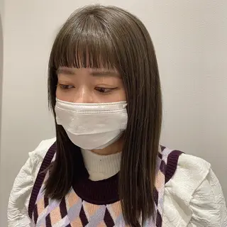 ミディアム カラー 狩野 羅夢のヘアスタイル
