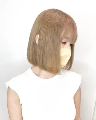 ショート カラー 🌙HIZUKI🌙 ハイトーン 艶髪のヘアスタイル