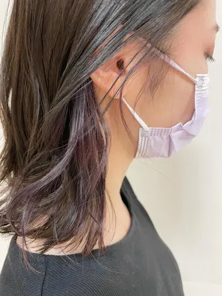 ミディアム カラー ヘアアレンジ 【Sweep】おじま のぞみのヘアスタイル