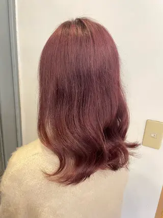 ミディアム カラー 韓国ヘア 🤍中西麻友🤍のヘアスタイル