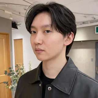 ミディアム メンズ シャドウパーマ 田形清流のヘアスタイル