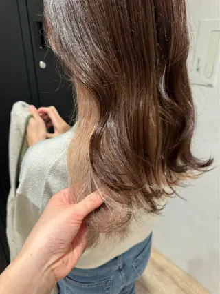 セミロング カラー 艶カラー 🎀良川琴奈のヘアスタイル
