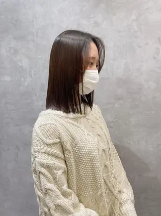 セミロング ヘアスタイルは 『キーちゃん』に！のヘアスタイル