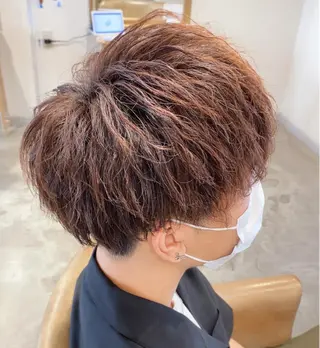 ショート パーマ メンズ メンズパーマ 西條真治のヘアスタイル