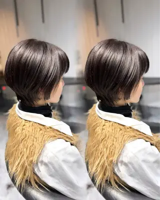 ショート 韓国艶髪/透明感 カラー/ひなののヘアスタイル