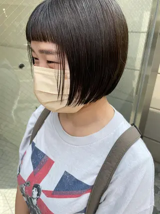 ショート カラー ヘアアレンジ satsuki 暖色・ブラウンカラーのヘアスタイル
