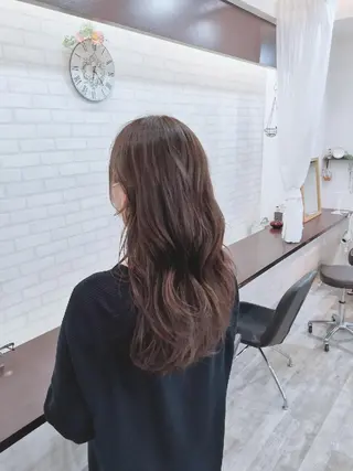 セミロング ツヤ髪ケアカラー✨ 中谷良成のヘアスタイル