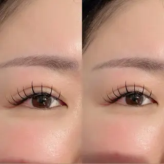 マツエク・マツパ 🎀モテ暖色× 艶カラーちな🎀のマツエク・マツパデザイン