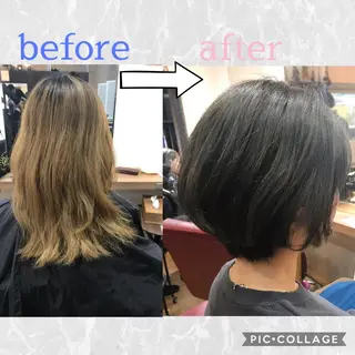 ショート カラー ✅ｼｪｱｻﾛﾝJAM 相田友和のヘアスタイル