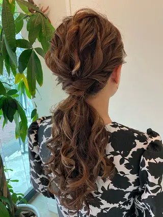ロング ヘアアレンジ Hair&Make Nahoのマツエク・マツパデザイン