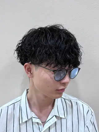 ショート パーマ メンズ パーマ職人DAIKI ツイスパ/波巻きのヘアスタイル
