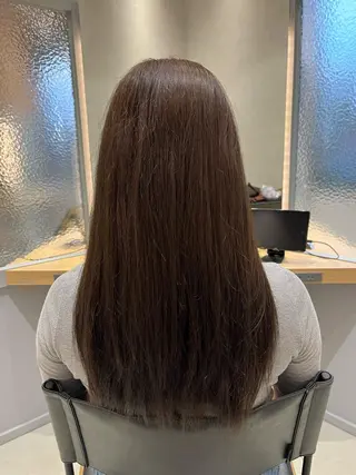 ロング カラー 福島 果音のヘアスタイル