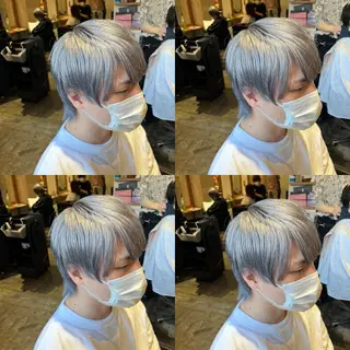 カラー メンズ レイヤー×艶髪特化 マネージャー安藤光司のヘアスタイル