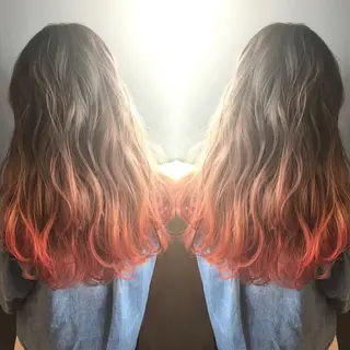 セミロング カラー BOX mico.のヘアスタイル