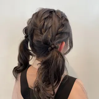 ヘアアレンジ チョコレートカラー/ 𝐒𝐚𝐤𝐢のヘアスタイル