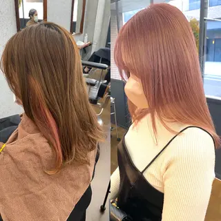 セミロング カラー ハイトーン/デザイン hirokiのヘアスタイル