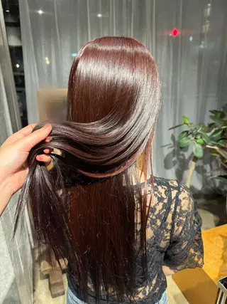 ロング カラー 染谷 奈保のヘアスタイル