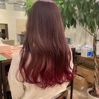 ロング カラー 【完全個室】髪質改善 暖色カラー/山崎唯奈のヘアスタイル