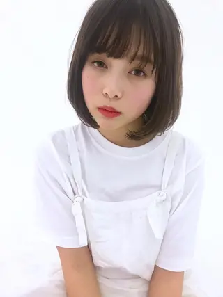 ミディアム カラー ヘアアレンジ ai あいのヘアスタイル