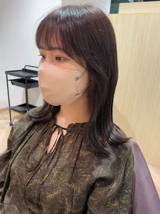 ミディアム 韓国/顔周りカット /キム チョウヒのヘアスタイル